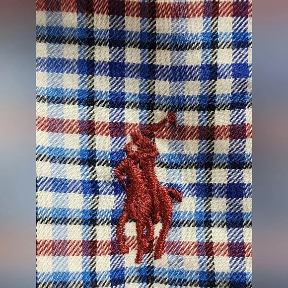Ralph Lauren Other - Ralph Lauren Shirt Men's Medium Red White Blue Button Down Long Sleeve